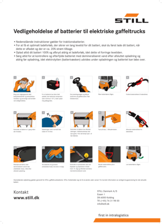 STILLs vedligeholdelse af batterier til elektriske gaffeltrucks